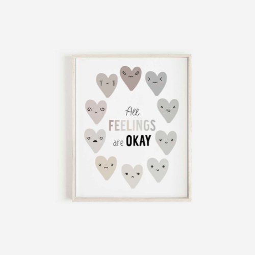 Mute tone All feelings are OK poster