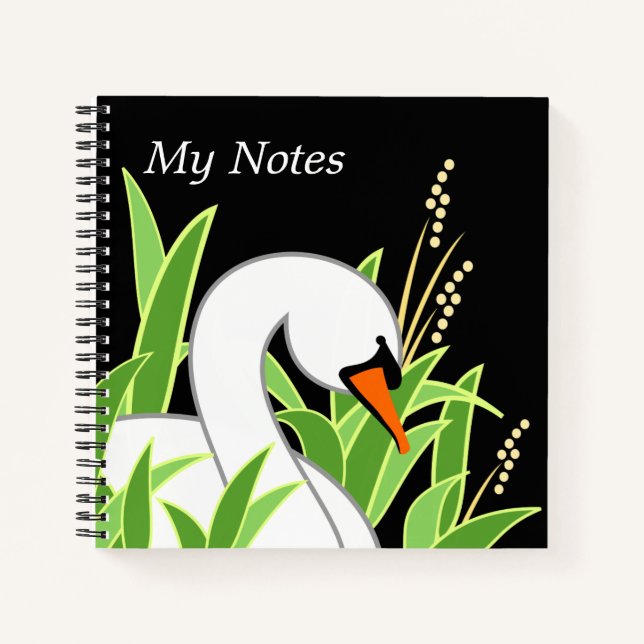 Mute White Swan Notebook (Front)