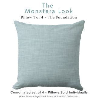 Muted Aqua Throw Pillow