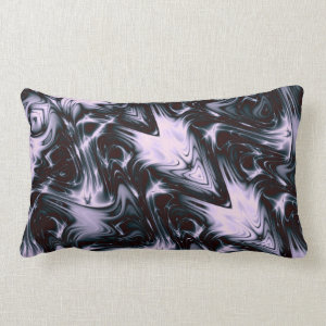 Muted Beauty Fractal American Mojo Lumbar Pillow