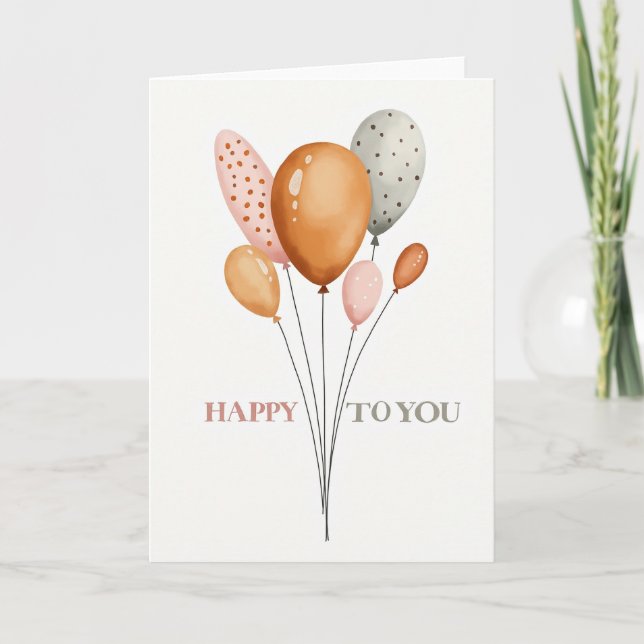 Muted Birthday Forms Card (Front)