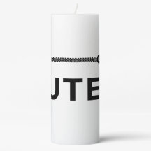 MUTED. Black & White Candle
