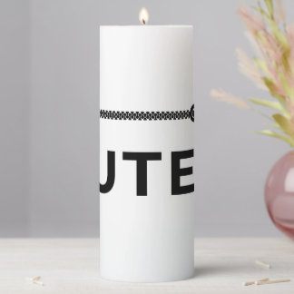 MUTED. Black & White Candle
