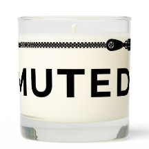 MUTED. Black & White Candle