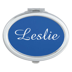 Muted Blue Compact Mirror