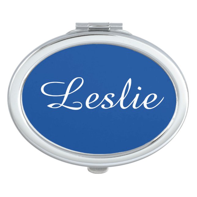 Muted Blue Compact Mirror (Front)