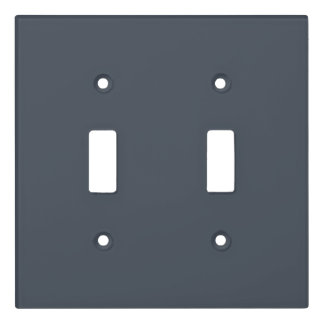 muted blue, grey blue, solid blue light switch cover