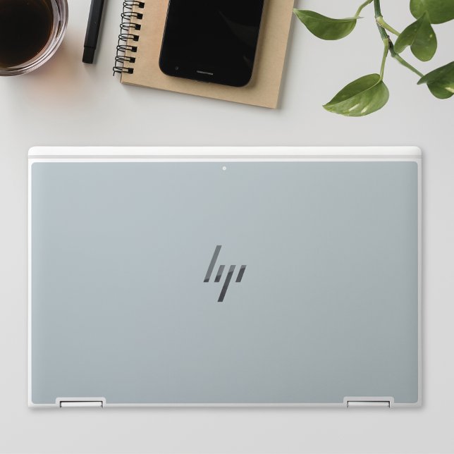 Muted Blue Solid Color HP Laptop Skin (Creator Uploaded)