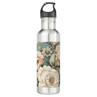 Muted Botanical Dream Stainless Steel Water Bottle
