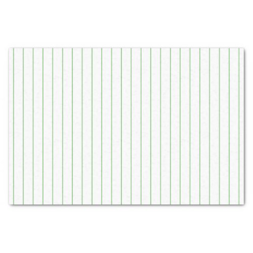 Muted Christmas Green Thin Line Pin Stripe Pattern Tissue Paper