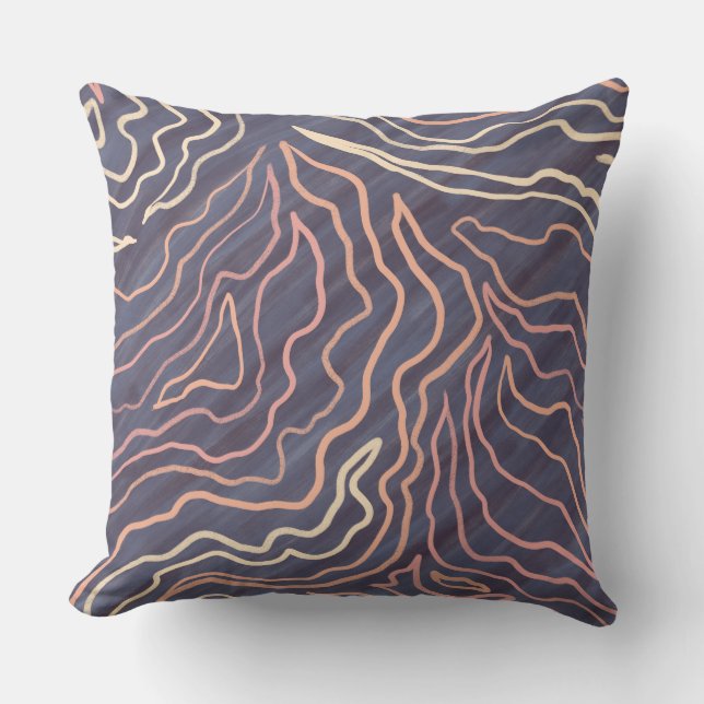 Muted Clouds Tote Throw Pillow (Front)