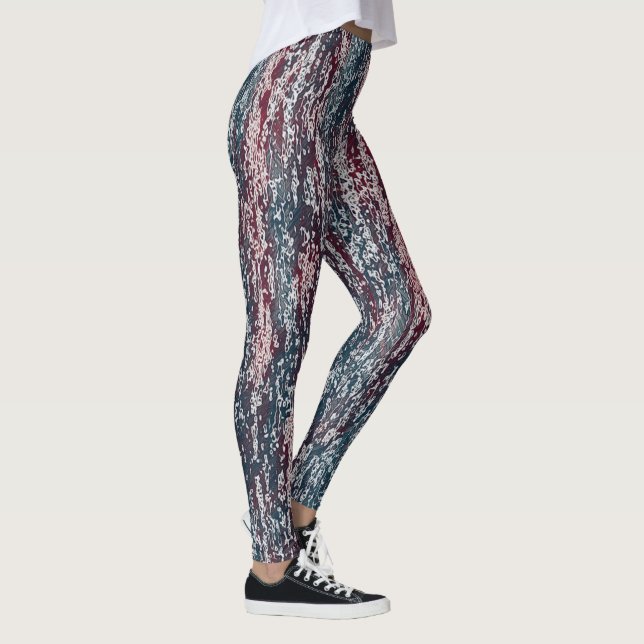 Muted Color Pattern Leggings (Right)