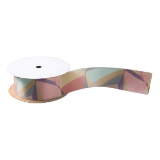 Muted Color Polygons Seamless  Ribbon
