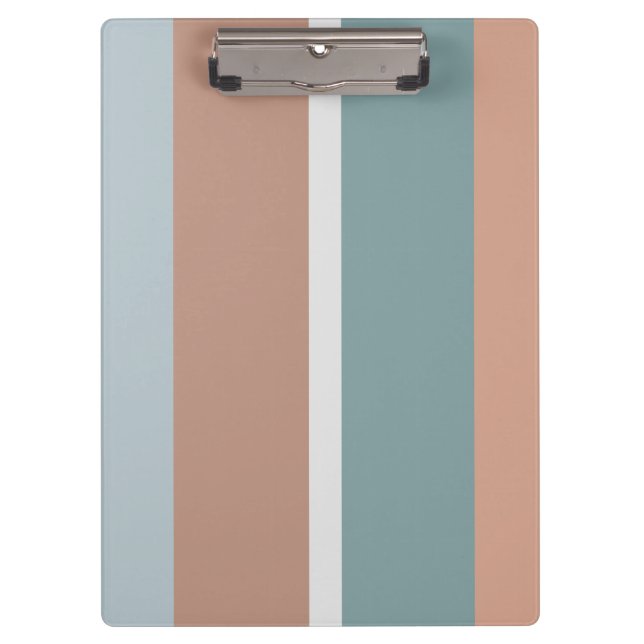 Muted colors stripes clipboard (Front)