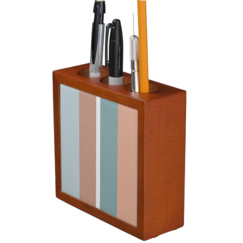 Muted colors stripes desk organizer