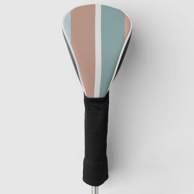 Muted colors stripes golf head cover (Front)