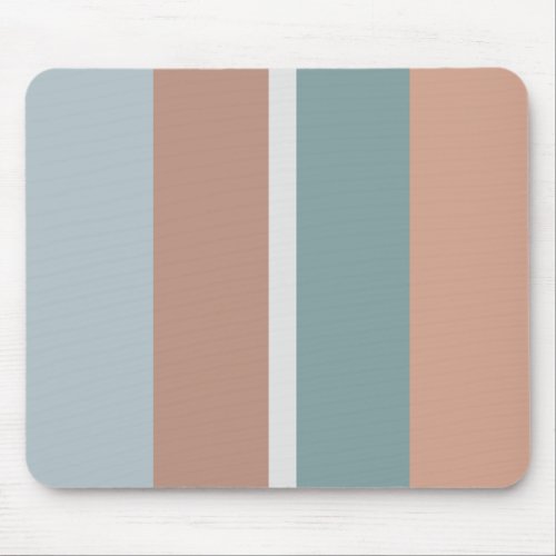 Muted colors stripes mouse pad
