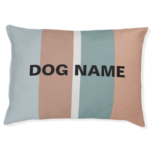 Muted colors stripes pet bed