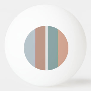 Muted colors stripes ping pong ball