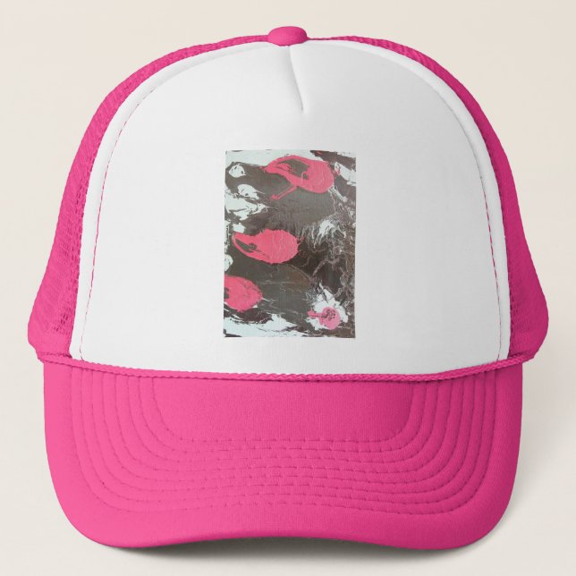 Muted Drip Orbs Trucker Hat (Front)