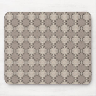 Muted Earth Toned Pattern Mouse Pad