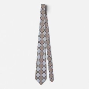 Muted Earth Toned Pattern Neck Tie