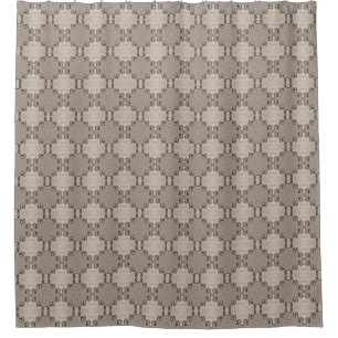 Muted Earth Toned Pattern   Shower Curtain