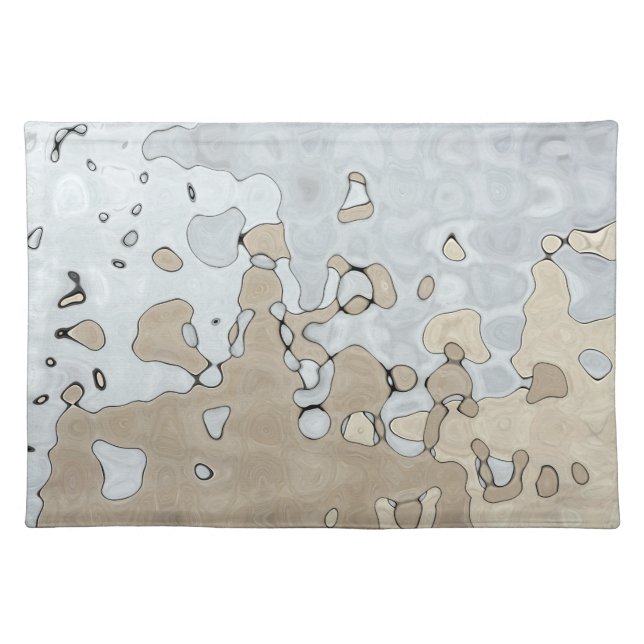 Muted Earth Tones Cloth Placemat (Front)