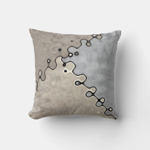 Muted Earth Tones Throw Pillow