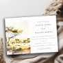 Muted Earthy Watercolor African Landscape Wedding Invitation