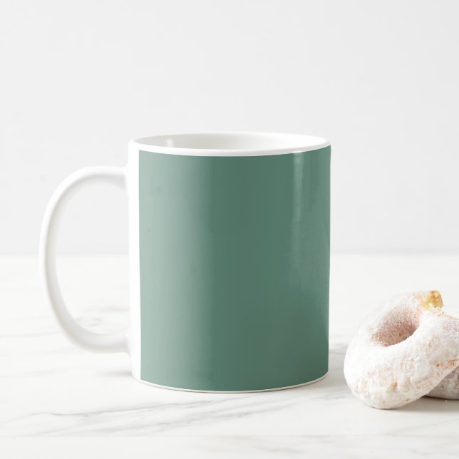Muted Elegance - Ocean Teal  Coffee Mug (With Donut)