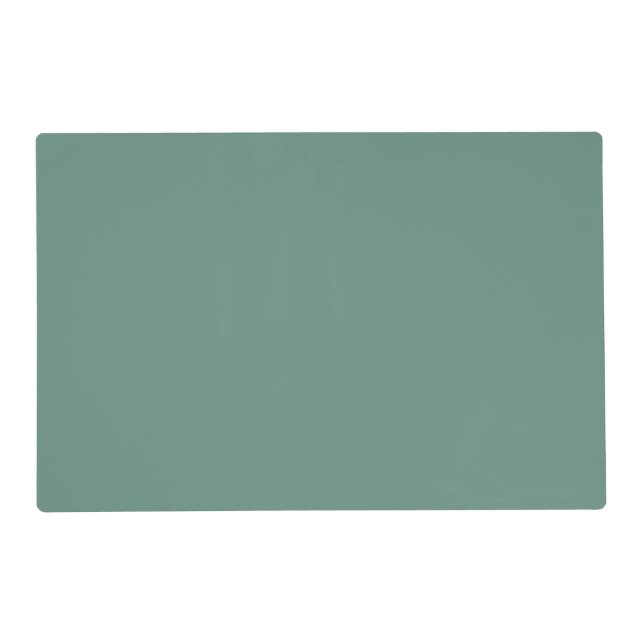 Muted Elegance - Ocean Teal Laminated Placemat (Front)