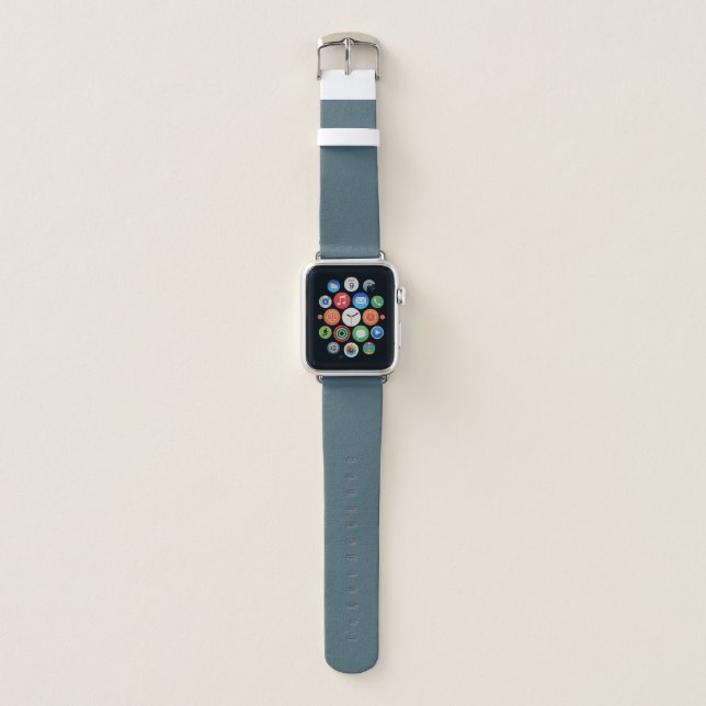Muted Elegance - Slate Blue Apple Watch Band (Front)
