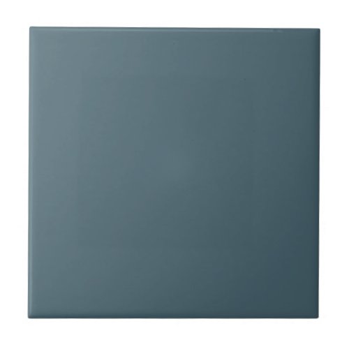 Muted Elegance  Slate Blue Decorative Ceramic Tile