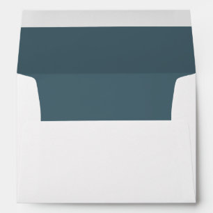Muted Elegance - Slate Blue Minimalist Envelope