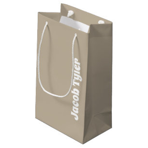 Muted Elegance - Small Calm Stone Name Gift Bag