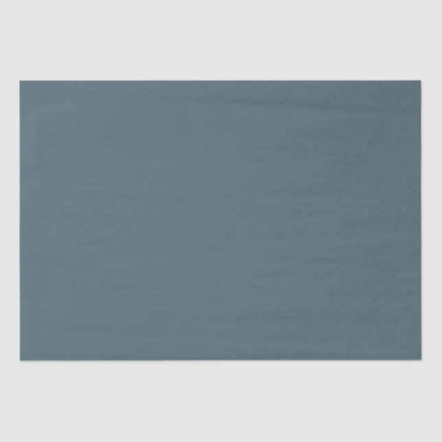 Muted Elegance - Solid Slate Blue  Tissue Paper (Front)