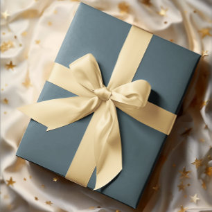 Muted Elegance - Solid Slate Blue Wrapping Paper Sheets