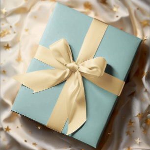 Muted Elegance - Solid Tranquil Turquoise Wrapping Paper