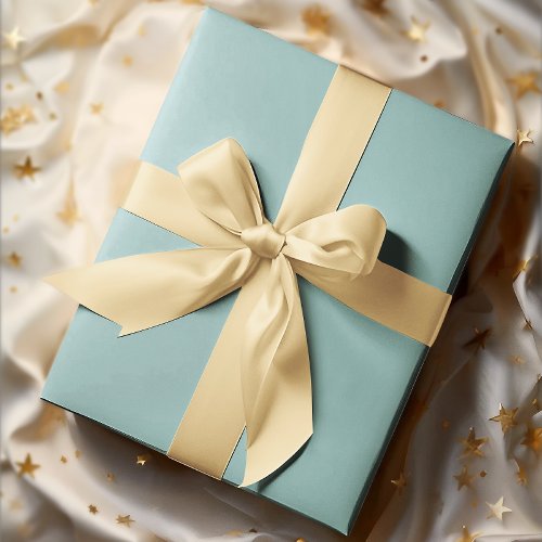 Muted Elegance _ Solid Tranquil Turquoise  Wrapping Paper