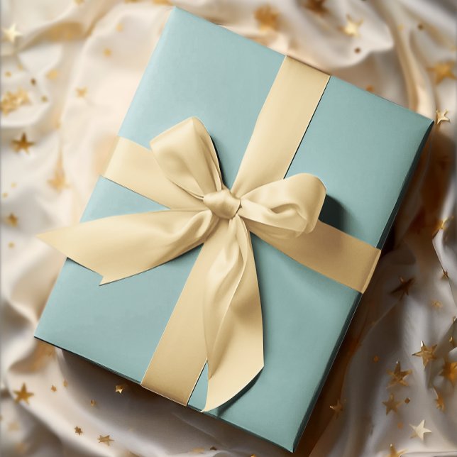 Muted Elegance - Solid Tranquil Turquoise  Wrapping Paper (Creator Uploaded)