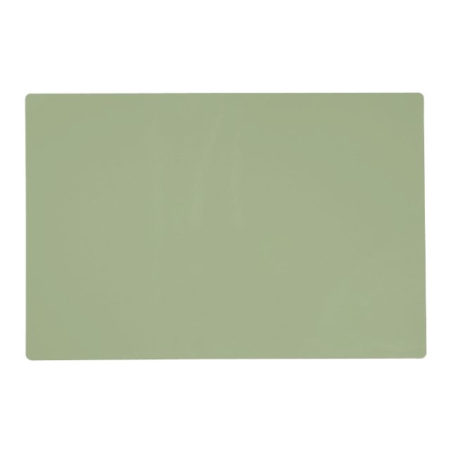 Muted Elegance - Tranquil Sage Laminated Placemat (Front)