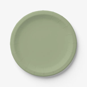 Muted Elegance - Tranquil Sage Paper Plates
