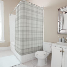 Muted Farmhouse Gray Plaid w/ Linen Texture