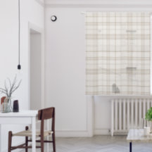 Muted Farmhouse Taupe Plaid w/ Linen Texture