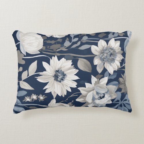 MUTED FLORAL DECORATIVE ACCENT PILLOWS IN MODERN M