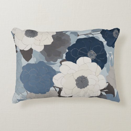 MUTED FLORAL DECORATIVE ACCENT PILLOWS IN MODERN M