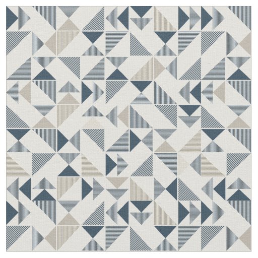 Muted Geometry Fabric