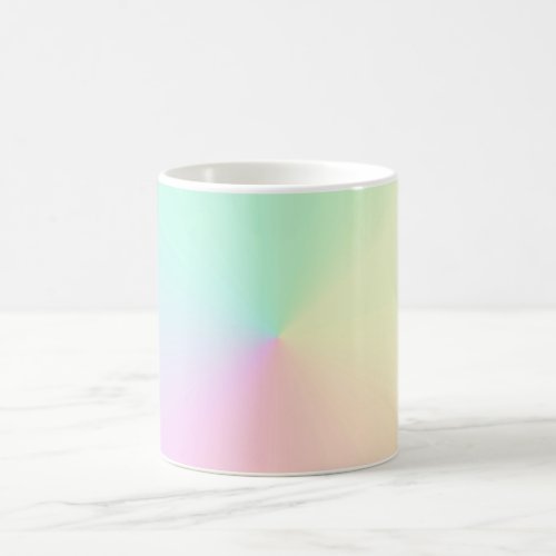 Muted Gradient Ombre Rainbow   Coffee Mug