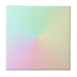 Muted Gradient Ombre Rainbow Pastel Aesthetic  Ceramic Tile<br><div class="desc">Beautiful digital watercolor pink purple peach yellow blue muted gradient ombre design. Gradient gift. Personalized Gradient gifts. Student dorm room gift in preppy pastel gradient colors.</div>